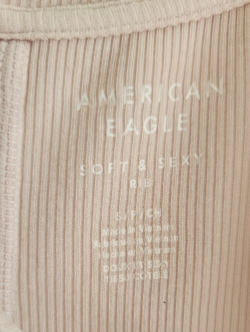 AE - Like New Blush Soft & Sexy Boxy Tee - S - Picture 2 of 4